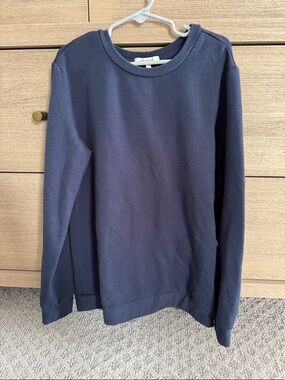 Quince Navy Crewneck Sweatshirt